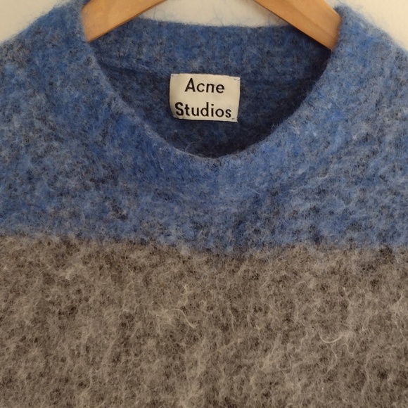 Acne Studios Albah Mohair Blend Striped Sweater XS - Picture 3 of 7